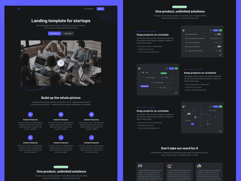 Abrir: modelo gratuito de página de destino Figma